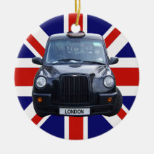Taxi noir de Londres Ornement De Noël