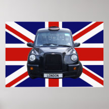 Taxi noir de Londres Posters