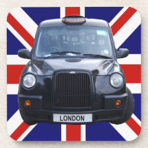 Taxi noir de Londres Sous-bock
