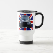 Taxi noir de Londres Tasses