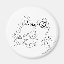 Taz et furie magnets pour réfrigérateur