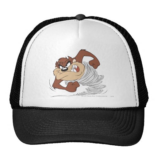Taz tournant rapidement casquettes