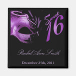{Tba} 2" x2" aimant lilas de faveur de pourpre du 