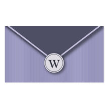 {Tba} Cartes de visite d'enveloppe de monogramme d Modèle De Carte De Visite