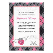 {Tba} invitation de baby shower du punk rock EMO d