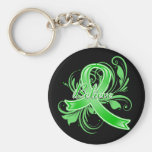 TBI croient le ruban de Flourish Porte-clef