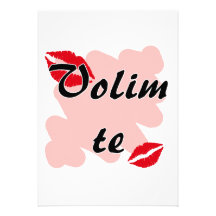 Te de Volim - Croate - je t'aime Faire-parts