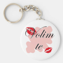 Te de Volim - serbe - je t'aime Porte-clé