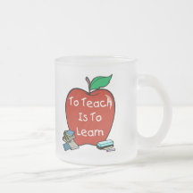 Teach est apprendre tasse à café