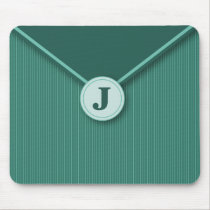 Teal élégant a personnalisé Mousepad décoré d'un m tapis de souris