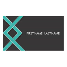 Teal Knot Personal Networking Business Cards