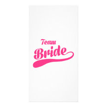 Team Bride Wedding Photo Cards