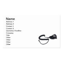 TeardropMicrophoneCable020511, nom, adresse 1,… Cartes De Visite Professionnelles