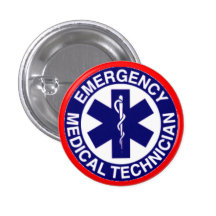 TECHNICIENS MÉDICAUX EMT DE SECOURS BADGE AVEC ÉPINGLE