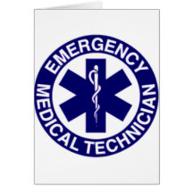TECHNICIENS MÉDICAUX EMT DE SECOURS CARTE DE VŒUX