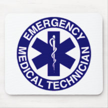 TECHNICIENS MÉDICAUX EMT DE SECOURS TAPIS DE SOURIS