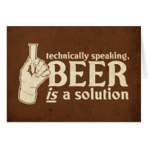 techniquement parlant, la bière est une solution cartes