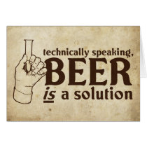 Techniquement parlant, la bière est une solution cartes