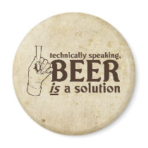 Techniquement parlant, la bière est une solution magnets