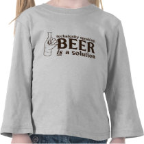 Techniquement parlant, la bière est une solution t-shirts