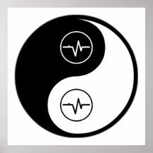 Technologie médicale de Yin Yang Posters