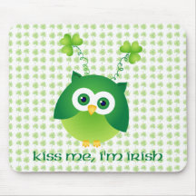 Tee - shirt de chouette épervière de St Patrick ad Tapis De Souris