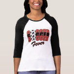 Tee - shirt de fièvre du football pour des femmes t-shirt
