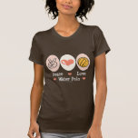 Tee - shirt de polo d'eau d'amour de paix
