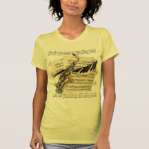 Tee - shirt de saxophone et de musique de piano t-shirts