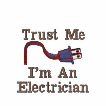 Tee - shirt d'électricien personnalisé par coutume
