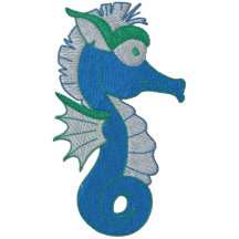 Tee - shirt d'hippocampe brodé par chouchou