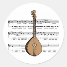 Tee - shirt et cadeaux de mandoline adhésifs