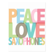 Tee - shirt et cadeaux de saxophones d'amour de pa cartes postales