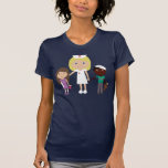 Tee - shirt mignon d'infirmière de bande dessinée  t-shirts
