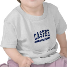 Tee - shirts de style d'université de Casper Wyomi T-shirt