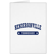 Tee - shirts de style d'université de Hendersonvil Cartes