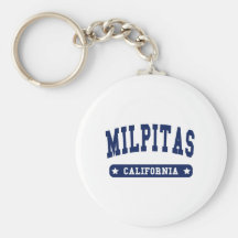 Tee - shirts de style d'université de Milpitas la  Porte-clés