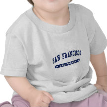 Tee - shirts de style d'université de San Francisc T-shirts