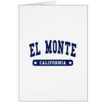 Tee - shirts de style d'université d'EL Monte la C Cartes