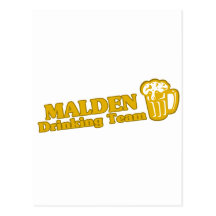 Tee - shirts potables d'équipe de Malden Carte Postale