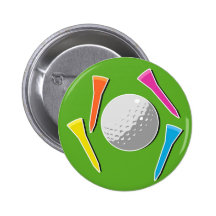 Tees de golf pin's