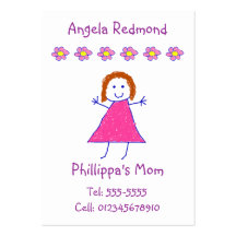 Télécarte de maman cartes de visite professionnelles