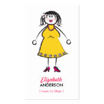 Télécarte mignonne de maman d'amusement de famille cartes de visite
