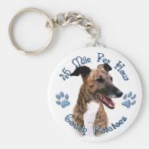 Téléphage Brindle de lévrier Porte-clefs