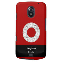 Téléphone rotatoire de PixDezines/arrière - plan b Coques Galaxy Nexus