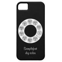 Téléphone rotatoire de PixDezines/arrière - plan b Coque iPhone 5 Case-Mate