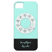 Téléphone rotatoire de PixDezines/arrière - plan b Coque Case-Mate iPhone 5