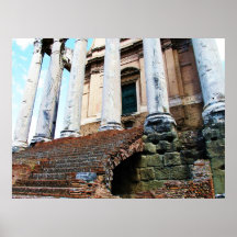 Temple d'AFFICHE d'Antoninus et de Faustina