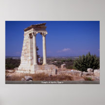 Temple d'Apollo, Chypre Posters