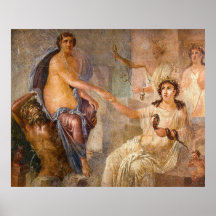 Temple de Pompeii d'ISIS E/S et ISIS Affiche
